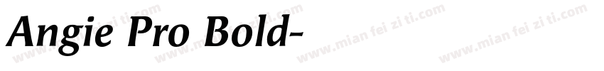 Angie Pro Bold字体转换